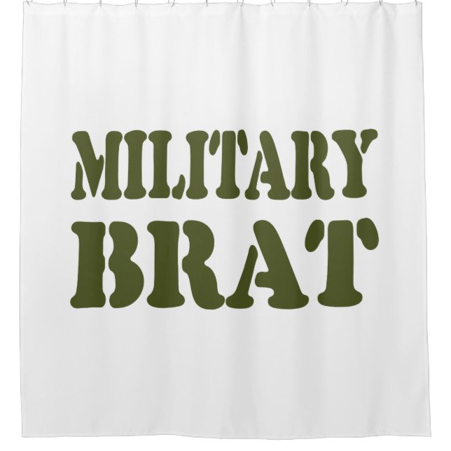 RIDEAUX DE DOUCHE BRAT MILITAIRE (Devant)