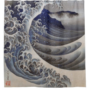 Rideaux De Douche Breaking Waves, Hokusai