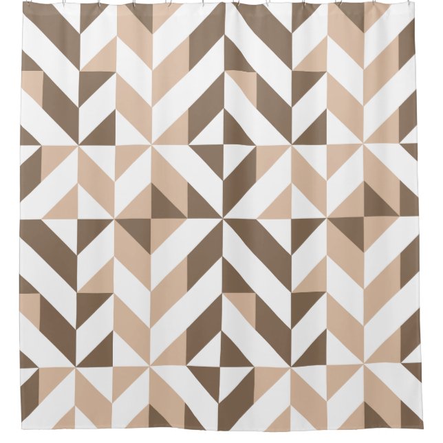 Rideaux De Douche Brevet de Brown Beige (Devant)