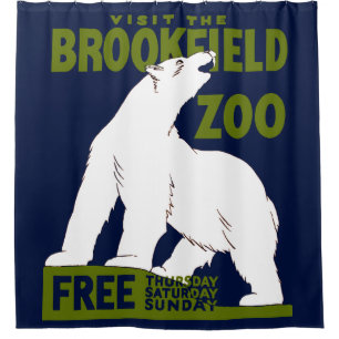 Rideaux De Douche Brookfield Zoo, Programme d'art fédéral Poster 193