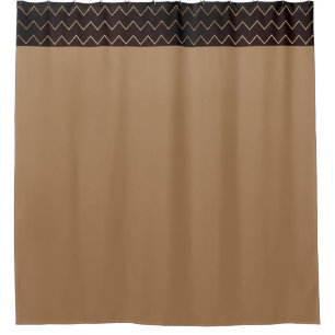 Rideaux De Douche Brown contemporain avec géométrie
