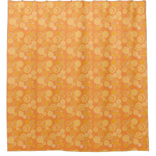 Rideaux De Douche Bubblegum Bulles Partout Orange