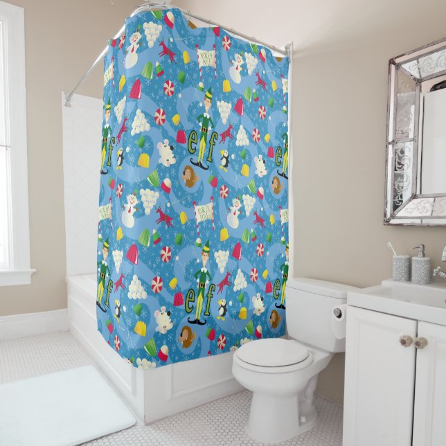 Rideaux De Douche Buddy le Motif de dessin animé Elf (En situation)