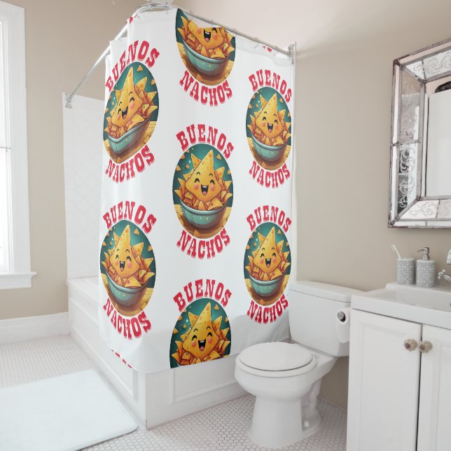 Rideaux De Douche Buenos Nachos (En situation)