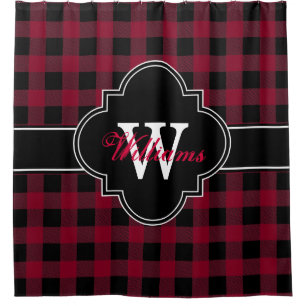 Rideaux De Douche Buffle noir de Bourgogne plaqué 1IRQ Monogramme