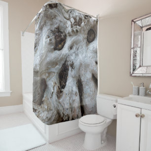 Rideaux De Douche Burl de bois de chauffe Abstrait