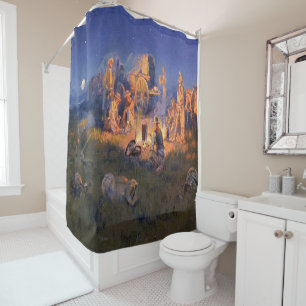 Rideaux De Douche C M Russell Laugh tue Lonesome Ouest