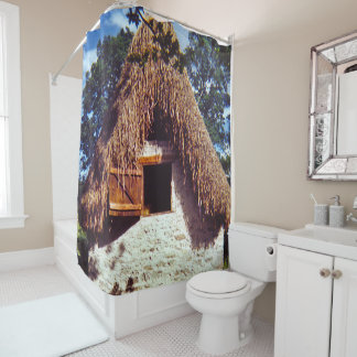 Rideaux De Douche Cabane à toit de chaume