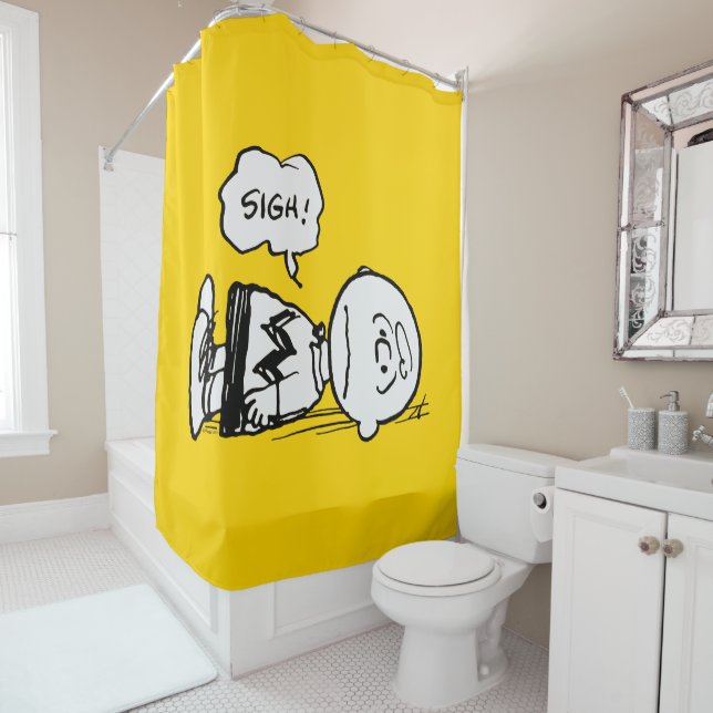 Rideaux De Douche cacahuètes | Charlie Brown est en panne (En situation)