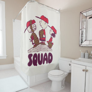 Rideaux De Douche cacahuètes   Équipe de baseball