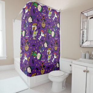 Rideaux De Douche cacahuètes Happy Halloween Motif