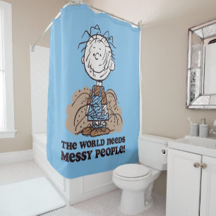 Rideaux De Douche cacahuètes   Pigpen Le Monde A Besoin De Gens Maud