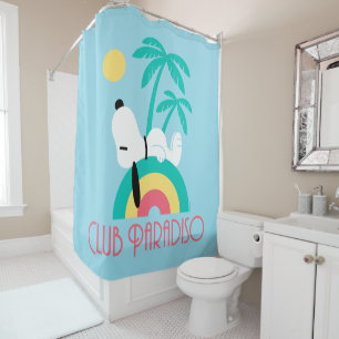 Rideaux De Douche cacahuètes   Snoopy Deco Dreams Club Paradiso