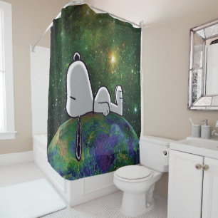 Rideaux De Douche cacahuètes Snoopy Espacé