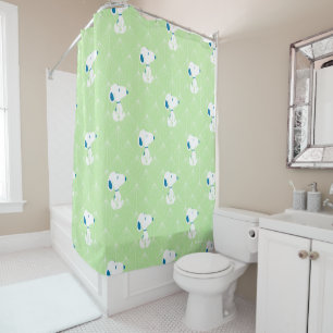 Rideaux De Douche cacahuètes   Snoopy Green Deco Dreams Motif