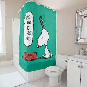 Rideaux De Douche cacahuètes   Snoopy Ho Ho Ho Plat alimentaire