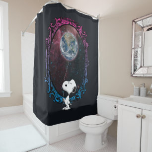 Rideaux De Douche cacahuètes Snoopy Spacé Out Balloon
