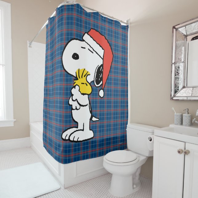 Rideaux De Douche cacahuètes | Snoopy & Woodstock (En situation)
