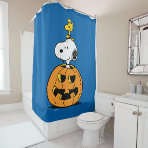 Rideaux De Douche cacahuètes Snoopy & Woodstock Citrouille pop-up