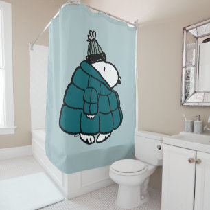 Rideaux De Douche cacahuètes   Veste Snoopy Winter Puffer