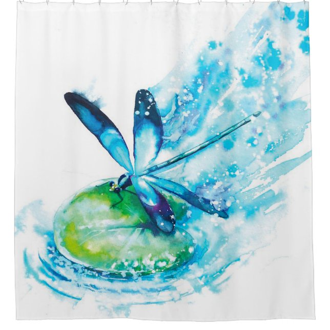 Rideaux De Douche Cadeau de débarquement de libellules | Cadeau mign (Devant)