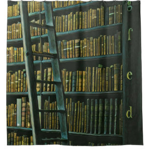Rideaux De Douche cadeau de lecture vintage