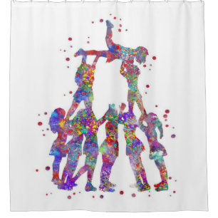 Rideaux De Douche Cadeau du propriétaire Cheerleader   Anniversaire 