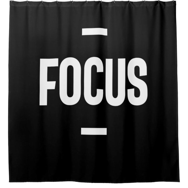 Rideaux De Douche Cadeau motivé par l'entrepreneur - Focus (Devant)