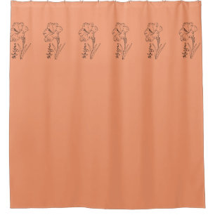 Rideaux De Douche Cadeau personnalisé d'août Gladiolus Fleur de nais