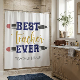 Rideaux De Douche Cadeau personnalisé Meilleur Enseignant - Cadeau p
