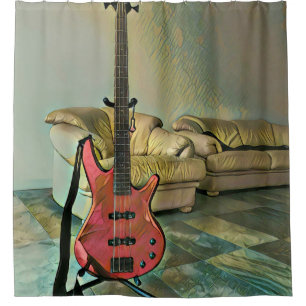 Rideaux De Douche Cadeau pour guitaristes