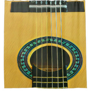 Rideaux De Douche Cadeau pour petit ami guitariste