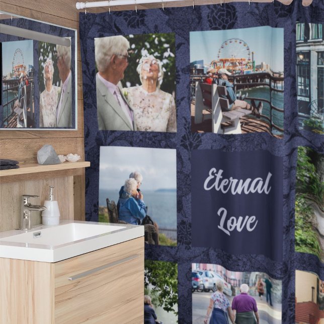 Rideaux De Douche Cadeaux personnalisés pour les parents âgés Couple (Personalized Gifts for Older Parents Couples)