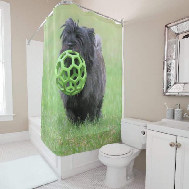 Rideaux De Douche Cairn terrier (En situation)