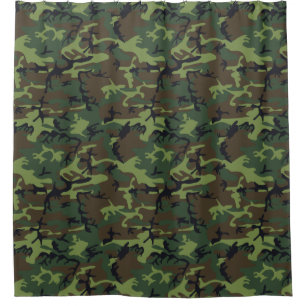 Rideaux De Douche Camo vert