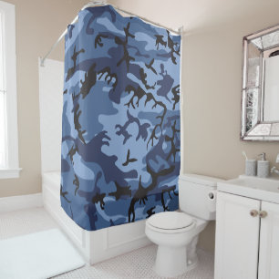 Rideaux De Douche Camouflage bleu marine, Militaire, Armée