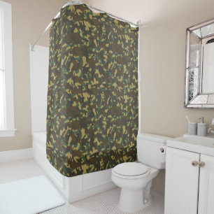 Rideaux De Douche Camouflage forestier