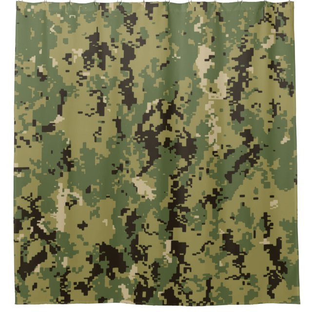 Rideaux De Douche Camouflage naval Woodland (Devant)