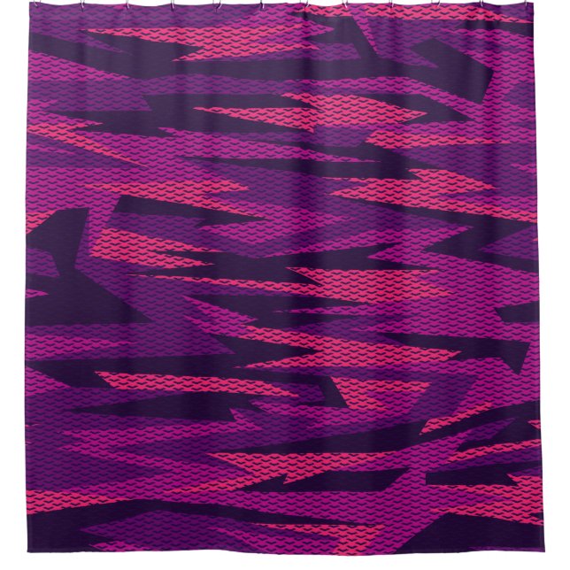 Rideaux De Douche Camouflage trié : Motif géométrique Abstrait (Devant)