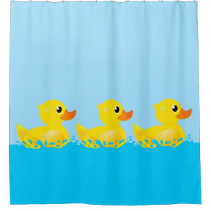 Rideaux De Douche Canard en caoutchouc jaune mou éclaboussant