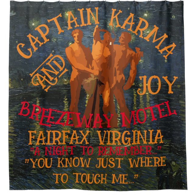 Rideaux De Douche Captain Karma & Joy Breezeway Motel Fairfax VA (Devant)