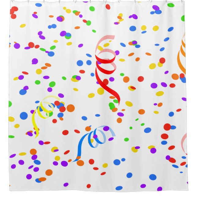 Rideaux De Douche Carnaval Confetti (Devant)