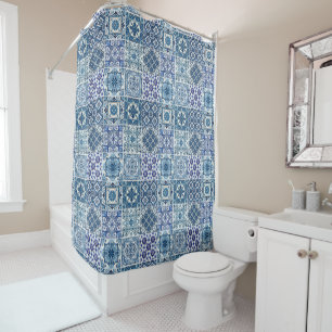 Rideaux De Douche Carrelage méditerranéen, Portugais, Azulejo, Majol