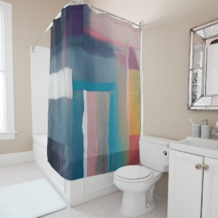 Rideaux De Douche Carrés abstraits fusionnés