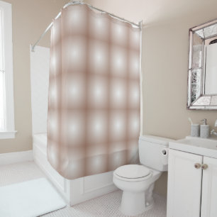 Rideaux De Douche Carrés géométriques avec Mocha Mousse Gradient Bla