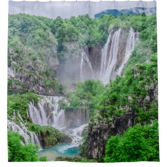 Rideaux De Douche Cascade des lacs Plitvice (Devant)