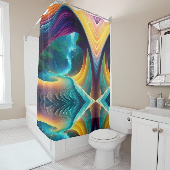 Rideaux De Douche Cascade spectrale 2 (En situation)