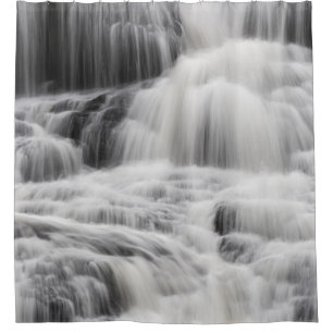 RIDEAUX DE DOUCHE CASCADES ET CASCADES NOIRES ET GRIS