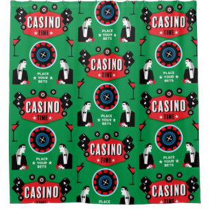 Rideaux De Douche Casino Gambling Poker Roulette