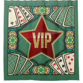 Rideaux De Douche Casino Poker VIP SHOWER CURTAIN